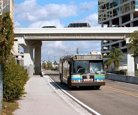 Miami-Dade County Busway. Photo: Jon Bell.
