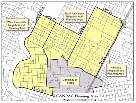 Central Austin Combined Planning Area. Map: CANPAC.