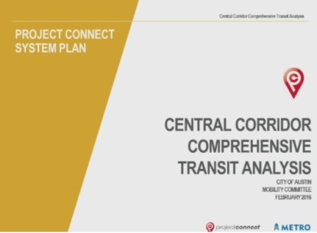 Title slide of Capital Metro's CCCTA presentation to Austin City Council Mobility Committee on Feb. 3rd. Screen capture: ARN.