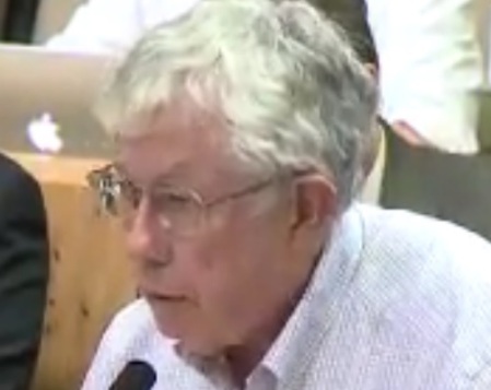 Lyndon Henry presenting comments to City of Austin Mobility Committee on June 14th. Photo: Screenshot from ATXN video.