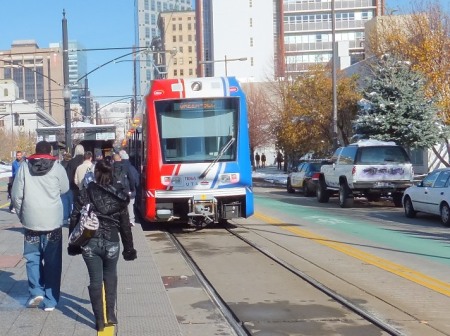 With its LRT system, opened in 1999, Salt Lake City is one of many peer cities that have sped past Austin in their public transport development. Photo: Dave Dobbs.